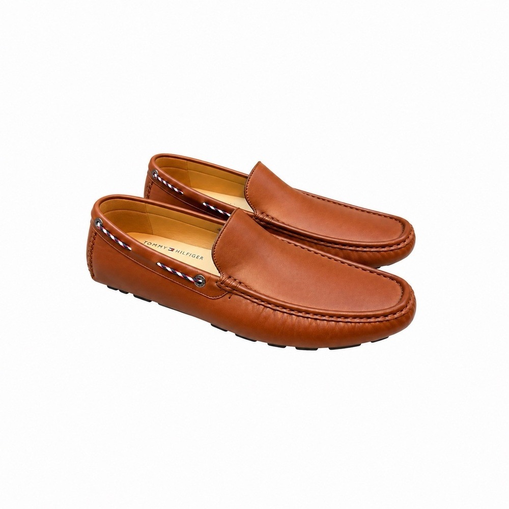 Tommy Hilfiger TMARWAN Men's Loafers Size 10 M Brown Driving Shoes New